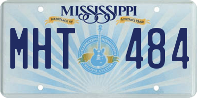 MS license plate MHT484