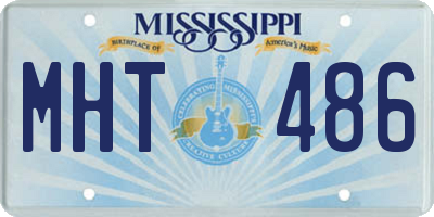 MS license plate MHT486