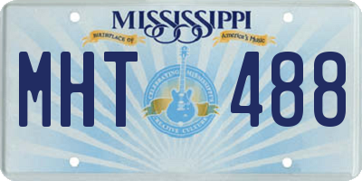 MS license plate MHT488