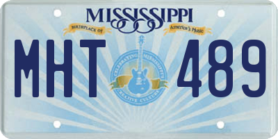 MS license plate MHT489