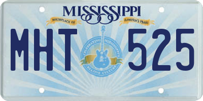 MS license plate MHT525