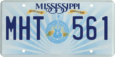 MS license plate MHT561