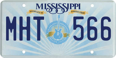 MS license plate MHT566