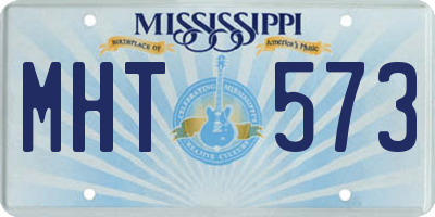 MS license plate MHT573