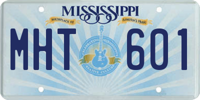 MS license plate MHT601