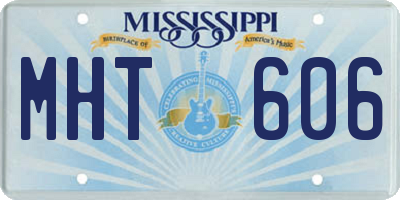 MS license plate MHT606