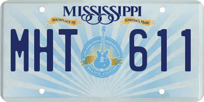 MS license plate MHT611
