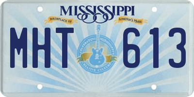 MS license plate MHT613