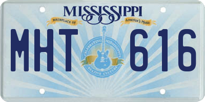 MS license plate MHT616