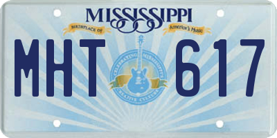 MS license plate MHT617