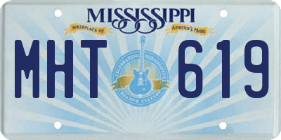 MS license plate MHT619