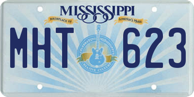 MS license plate MHT623