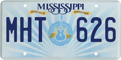 MS license plate MHT626