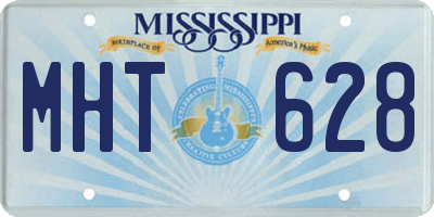 MS license plate MHT628
