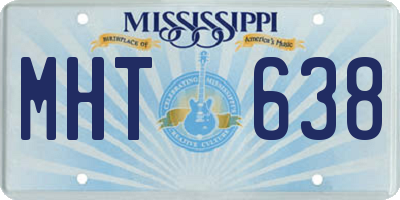 MS license plate MHT638