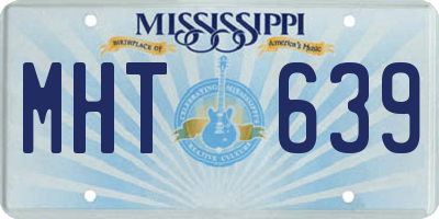 MS license plate MHT639