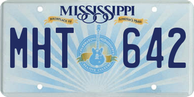MS license plate MHT642