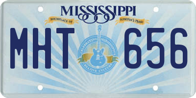 MS license plate MHT656