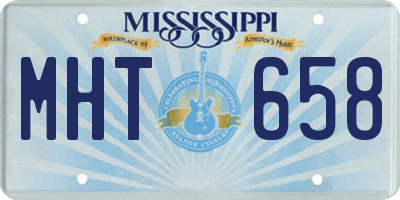 MS license plate MHT658