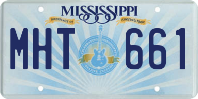 MS license plate MHT661