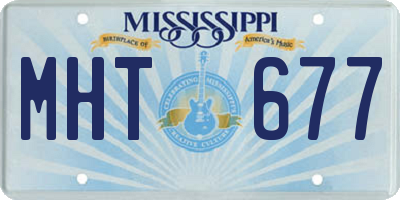 MS license plate MHT677