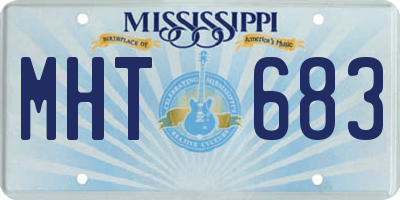 MS license plate MHT683