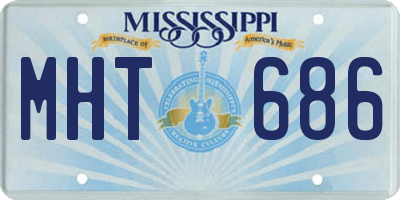 MS license plate MHT686