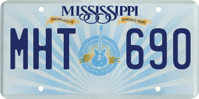 MS license plate MHT690