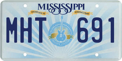 MS license plate MHT691