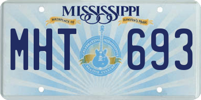MS license plate MHT693