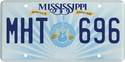 MS license plate MHT696