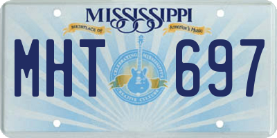 MS license plate MHT697