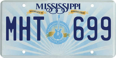 MS license plate MHT699