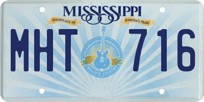 MS license plate MHT716