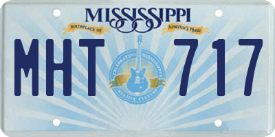 MS license plate MHT717