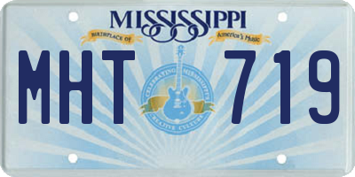 MS license plate MHT719