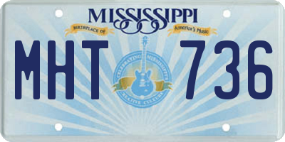 MS license plate MHT736