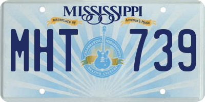 MS license plate MHT739