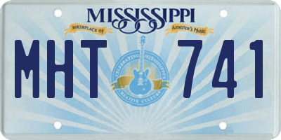 MS license plate MHT741