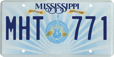 MS license plate MHT771