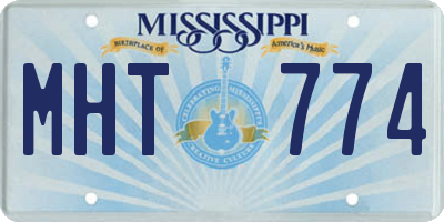 MS license plate MHT774