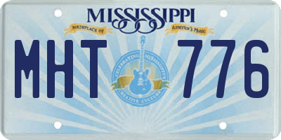 MS license plate MHT776