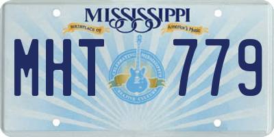 MS license plate MHT779