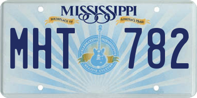 MS license plate MHT782