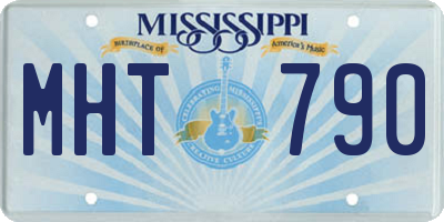 MS license plate MHT790