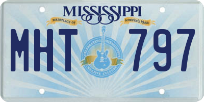 MS license plate MHT797