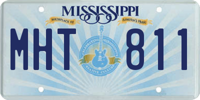 MS license plate MHT811
