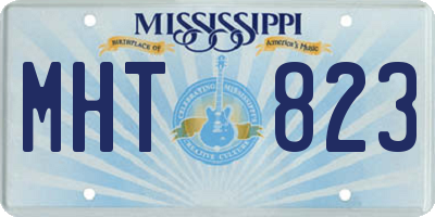 MS license plate MHT823