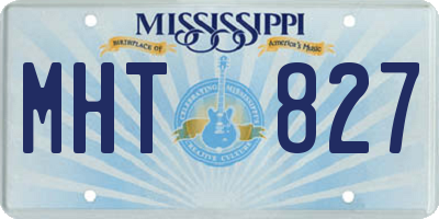 MS license plate MHT827