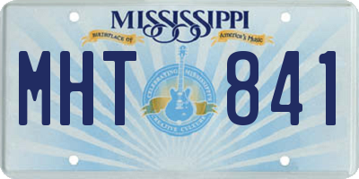 MS license plate MHT841